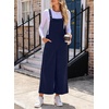 image:imageSidefeel Overalls for Women Casual Dressy Corduroy JumpsuitsNavy Blue