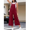 image:imageSidefeel Overalls for Women Casual Dressy Corduroy JumpsuitsRed