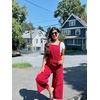 image:imageSidefeel Overalls for Women Casual Dressy Corduroy JumpsuitsRed