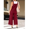 image:imageSidefeel Overalls for Women Casual Dressy Corduroy JumpsuitsRed