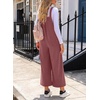 image:imageSidefeel Overalls for Women Casual Dressy Corduroy JumpsuitsRose Pink