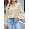 image:imageSidefeel Womens Fall Ruffle Corduroy Button Down ShirtsWhite