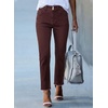 image:imageSidefeel Womens High Waisted Raw Hem Straight Leg JeansChicory Coffee