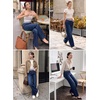 image:imageSidefeel Womens High Waisted Straight Leg Stretch JeansBluing