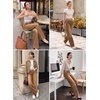 image:imageSidefeel Womens High Waisted Straight Leg Stretch JeansBrown