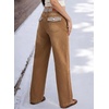 image:imageSidefeel Womens High Waisted Straight Leg Stretch JeansBrown