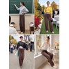 image:imageSidefeel Womens High Waisted Straight Leg Stretch JeansCoffee