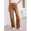 image:imageSidefeel Womens Jeans High Waisted Rhinestone Star Y2K PantsBrown