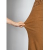 image:imageSidefeel Womens Wide Leg Embroidered Jeans Stretchy Denim PantsBrown