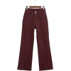 image:imageSidefeel Womens Wide Leg Jeans High Waisted Denim PantsBurgundy