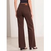 image:imageSidefeel Womens Wide Leg Jeans High Waisted Denim PantsChicory Coffee