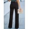 image:imageSidefeel Womens Wide Leg Jeans High Waisted Straight Denim PantsDark Black