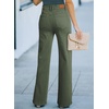 image:imageSidefeel Womens Wide Leg Jeans High Waisted Straight Denim PantsGreen