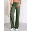 image:imageSidefeel Womens Wide Leg Jeans High Waisted Straight Denim PantsGreen