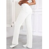 image:imageSidefeel Womens Wide Leg Jeans High Waisted Straight Denim PantsWhite