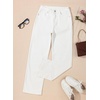 image:imageSidefeel Womens Wide Leg Jeans High Waisted Straight Denim PantsWhite