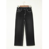 image:imageSidefeel Womens Wide Leg Jeans High Waisted Stretchy Jeans Denim PantsBlack