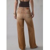 image:imageSidefeel Womens Wide Leg Jeans High Waisted Stretchy Jeans Denim PantsBrown