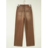 image:imageSidefeel Womens Wide Leg Jeans High Waisted Stretchy Jeans Denim PantsBrown