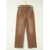 image:imageSidefeel Womens Wide Leg Jeans High Waisted Stretchy Jeans Denim PantsBrown