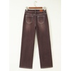 image:imageSidefeel Womens Wide Leg Jeans High Waisted Stretchy Jeans Denim PantsCoffee