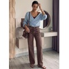 image:imageSidefeel Womens Wide Leg Jeans High Waisted Stretchy Jeans Denim PantsCoffee