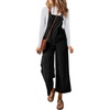 image:imageSidefeel Overalls for Women Casual Dressy Corduroy JumpsuitsBlack