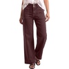 image:imageSidefeel Womens High Waisted Stretchy Straight Leg JeansChicory Coffee