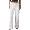 image:imageSidefeel Womens Wide Leg Jeans High Waisted Stretchy Jeans Denim PantsWhite