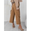 image:imageSidefeel Cropped Jeans for Women Wide Straight Leg Denim Stretch PantsBrown