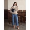image:imageSidefeel Cropped Jeans for Women Wide Straight Leg Denim Stretch PantsSky Blue