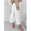 image:imageSidefeel Cropped Jeans for Women Wide Straight Leg Denim Stretch PantsWhite