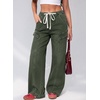 image:imageSidefeel Womens MidLow Rise Y2K Boyfriend Baggy Jeans Green Size 4