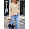 image:imageSidefeel Cardigan Sweaters for Women Long Sleeve Wrap V Neck Fall OutfitsApricot