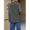 image:imageSidefeel Womens 3D Floral Long Sleeve V Neck Open Front Cardigan SweatersDark Grey