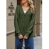 image:imageSidefeel Womens 3D Floral Long Sleeve V Neck Open Front Cardigan SweatersGreen