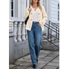 image:imageSidefeel Womens Button Up Floral Cardigan SweatersBeige
