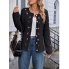 image:imageSidefeel Womens Button Up Floral Cardigan SweatersBlack