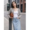image:imageSidefeel Womens Button Up Floral Cardigan SweatersGray