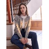 image:imageSidefeel Womens Button Up Floral Cardigan SweatersGray