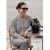 image:imageSidefeel Womens Button Up Floral Cardigan SweatersGray