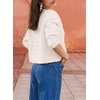 image:imageSidefeel Womens Button Up Floral Cardigan SweatersWhite