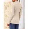 image:imageSidefeel Womens Cardigan Sweaters V Neck Long Sleeve Lightweight SweatersApricot