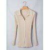 image:imageSidefeel Womens Cardigan Sweaters V Neck Long Sleeve Lightweight SweatersApricot