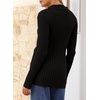 image:imageSidefeel Womens Cardigan Sweaters V Neck Long Sleeve Lightweight SweatersBlack