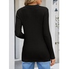 image:imageSidefeel Womens Cardigan Sweaters V Neck Long Sleeve Lightweight SweatersBlack