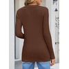 image:imageSidefeel Womens Cardigan Sweaters V Neck Long Sleeve Lightweight SweatersBrown