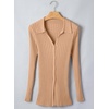 image:imageSidefeel Womens Cardigan Sweaters V Neck Long Sleeve Lightweight SweatersKhaki
