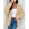 image:imageSidefeel Womens Oversized Cardigan Sweaters Boho Lightweight SweaterBeige