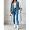 image:imageSidefeel Womens Oversized Cardigan Sweaters Boho Lightweight SweaterPeacock Blue